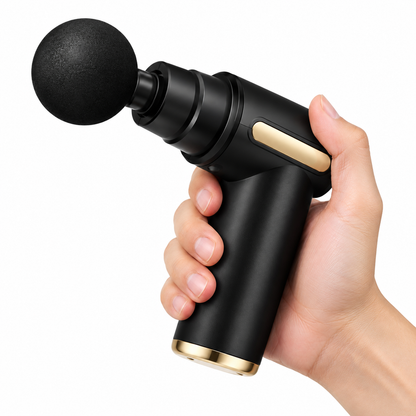 Deep Tissue Massage Gun – 6-Speed Portable Percussion Massager with 4 Heads