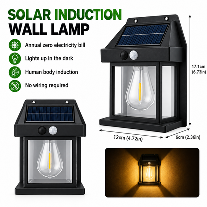 CBKI Solar Interaction Wall Lamp BK-888 – Outdoor Motion Sensor LED Sconce