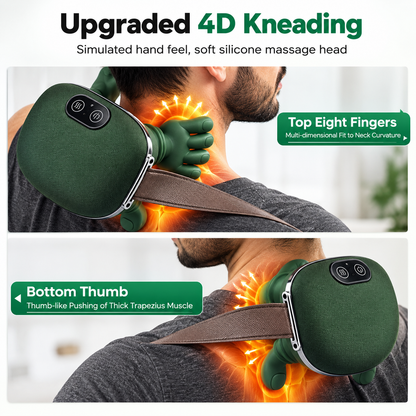 4D Neck and Shoulder Massager, Massage for Relaxation, Heating Neck