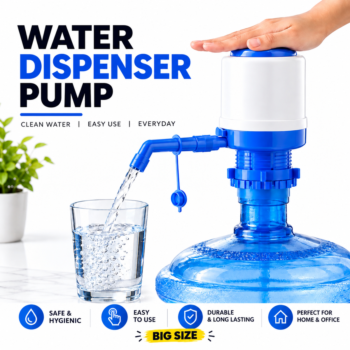 Premium Manual Water Dispenser Pump (Big Size)