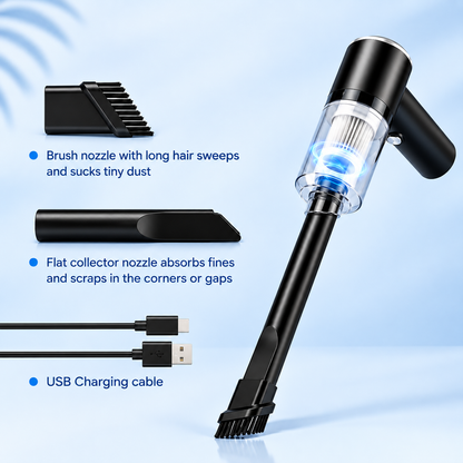 3-in-1 Wireless Car Vacuum | Portable Air Duster & Sealer