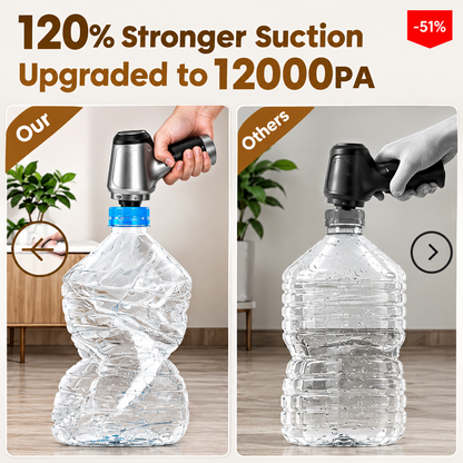 3-in-1 Wireless Car Vacuum | Portable Air Duster & Sealer