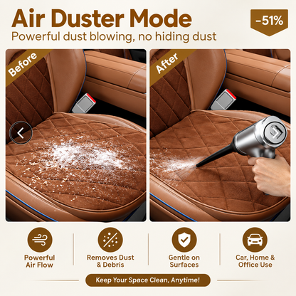3-in-1 Wireless Car Vacuum | Portable Air Duster & Sealer