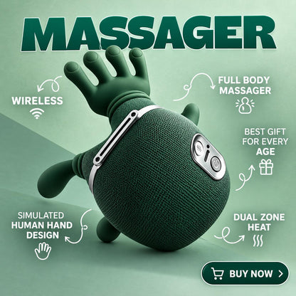 4D Neck and Shoulder Massager, Massage for Relaxation, Heating Neck